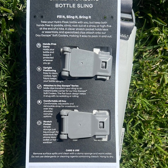 Hydro Flask Small Tag Along White Bottle Sling New - Picture 11 of 16